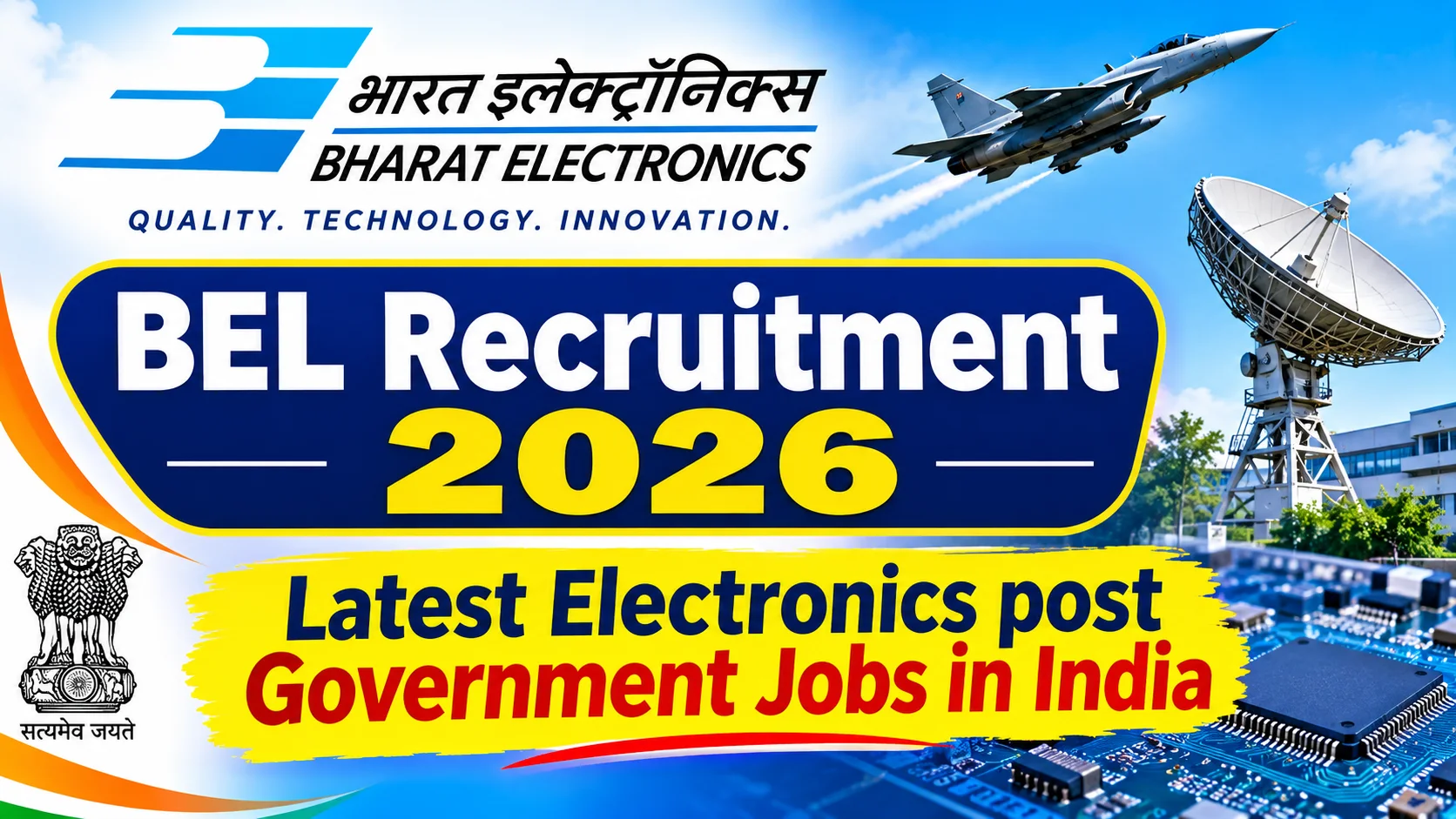 BEL Recruitment 2026 Latest Electronics Government Jobs in India - Photo 1