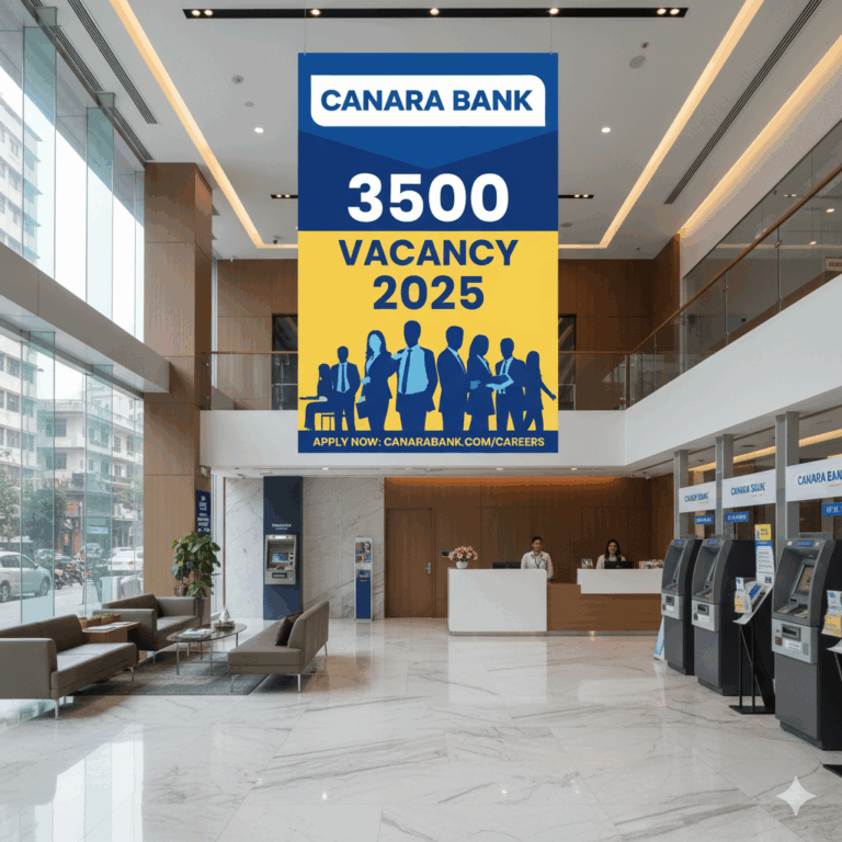 Canara Bank 3500 Vacancy 2025
