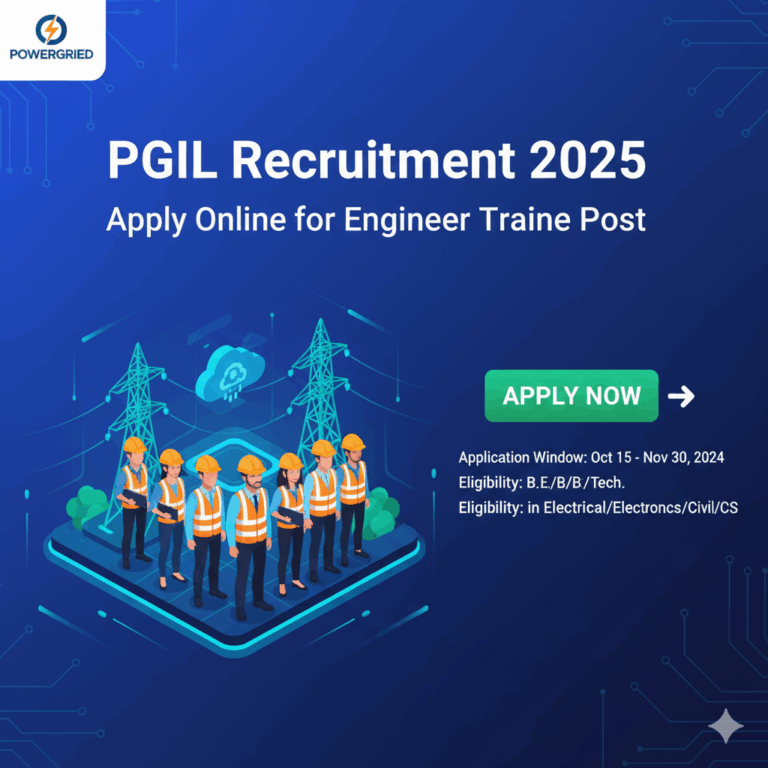 PGCIL Recruitment 2025 Apply Online for Engineer Trainee post